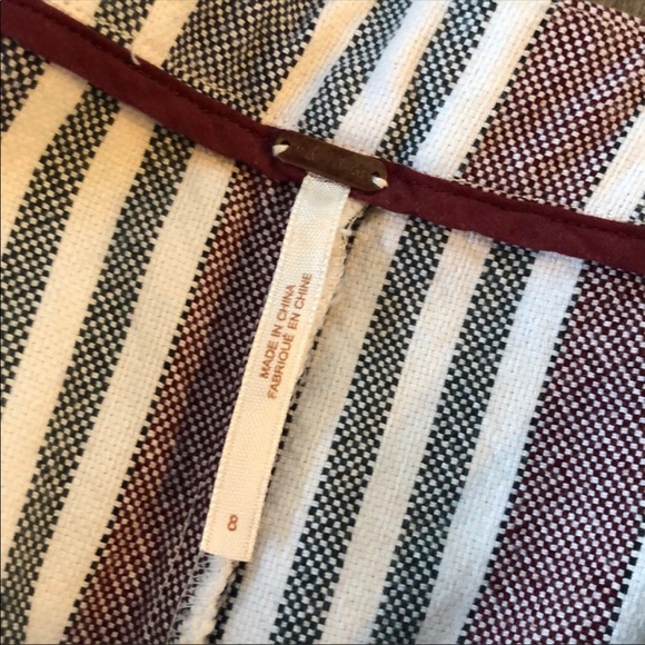 Free People Striped Cropped Pants - Picture 4 of 4